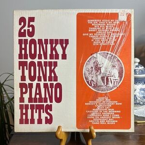 25 Honky Tonk Piano Hits Vinyl Record Vintage Music Computation